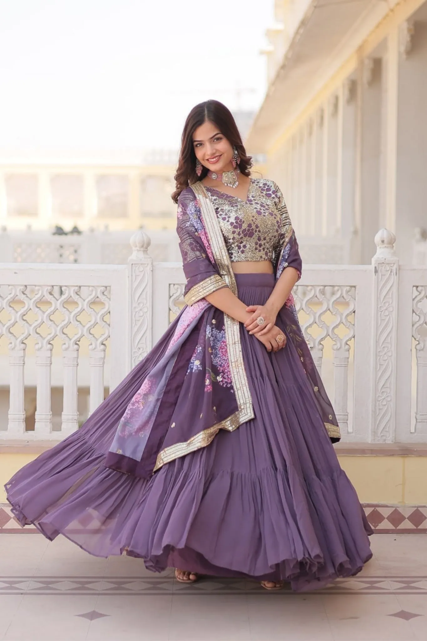 Traditional Flaired Lehenga Choli For Women