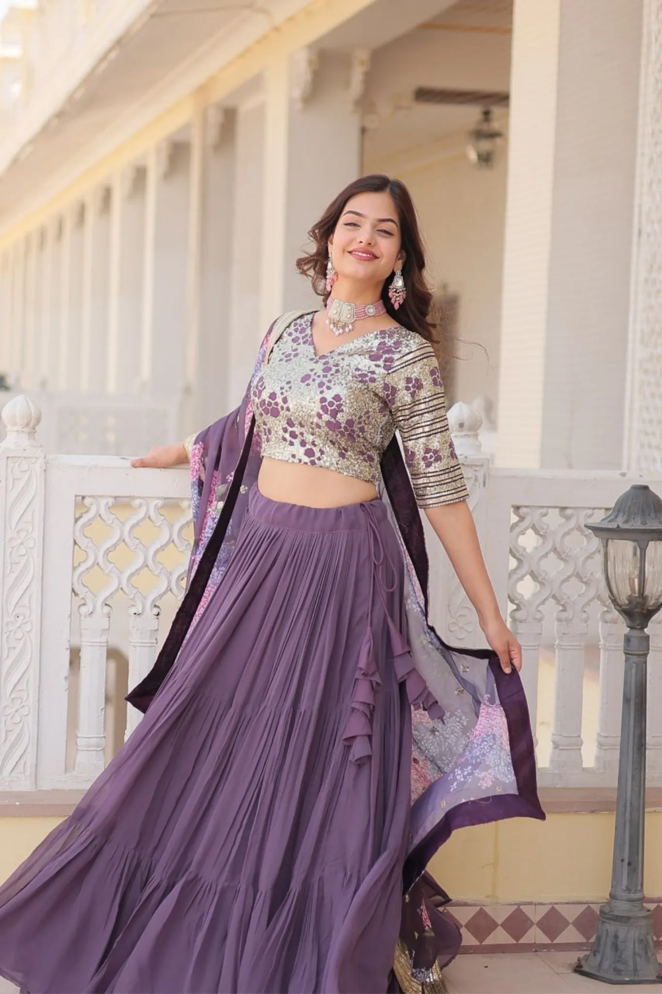 Traditional Flaired Lehenga Choli For Women