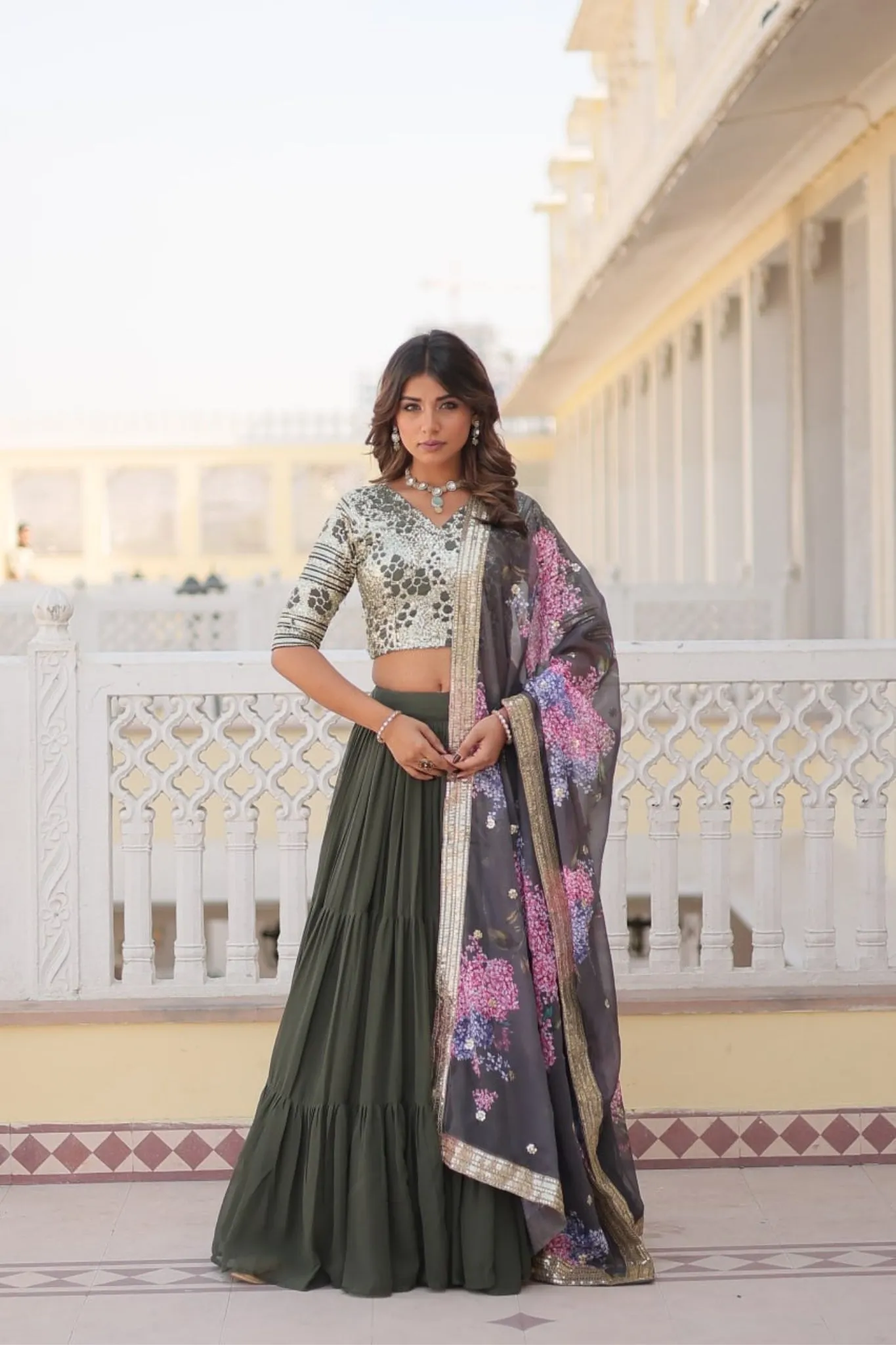 Traditional Flaired Lehenga Choli For Women