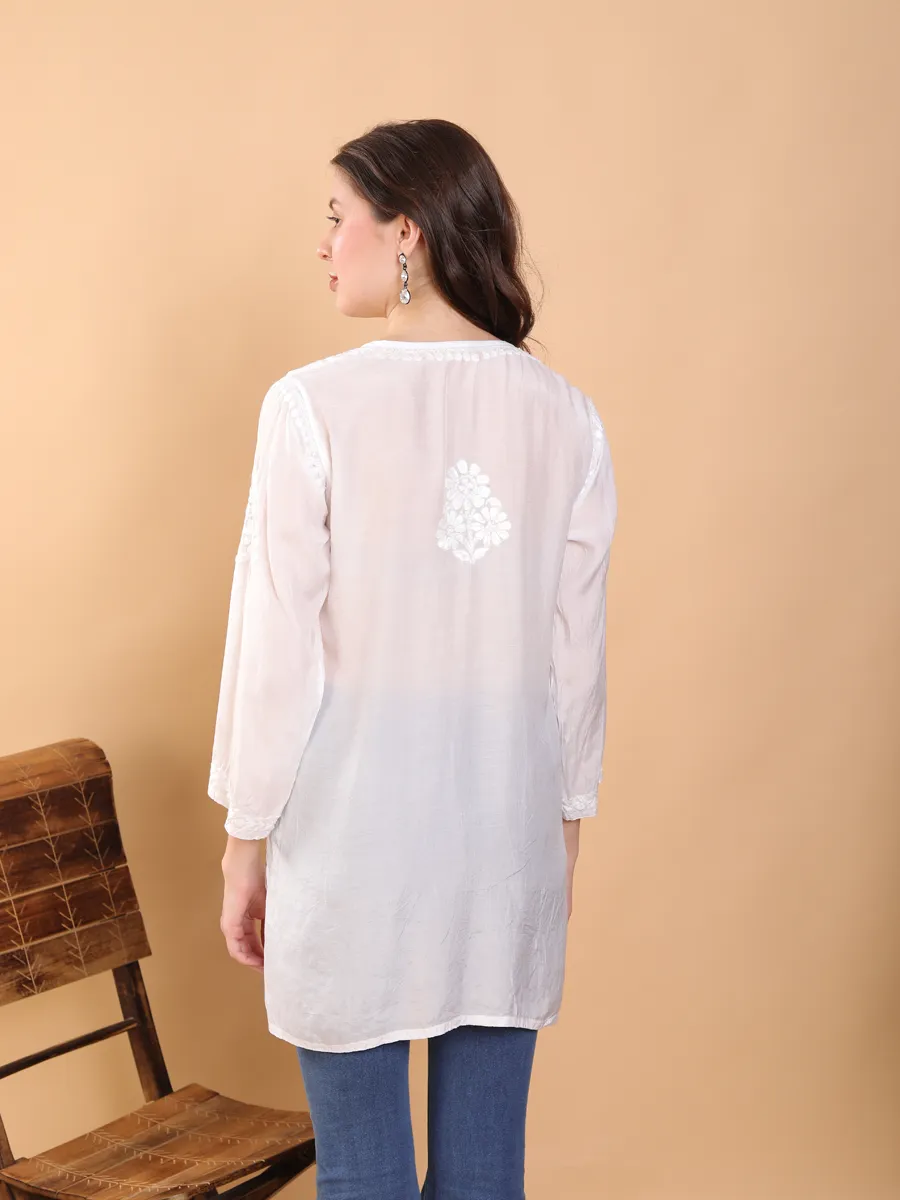 Tripti Muslin Premium Chikankari Short Kurti