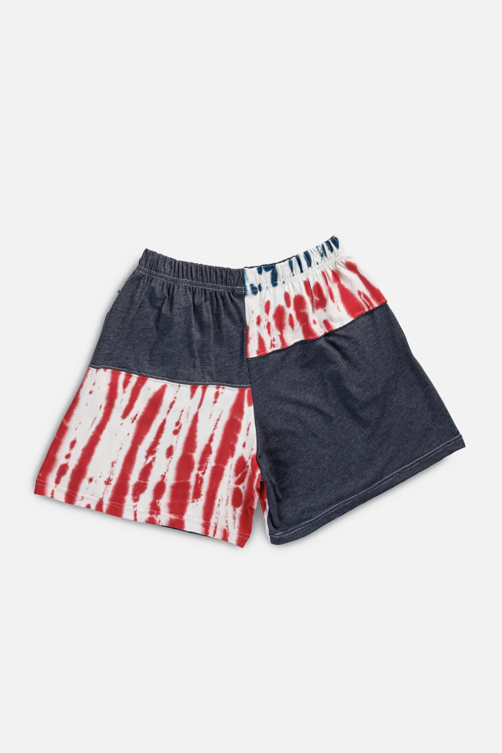 Unisex Rework Nike Patchwork Tee Shorts - M