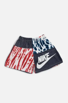 Unisex Rework Nike Patchwork Tee Shorts - M