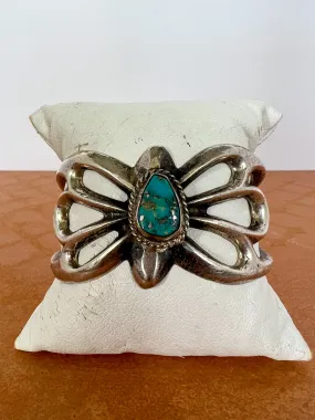 Vintage Bell Turquoise Cuff