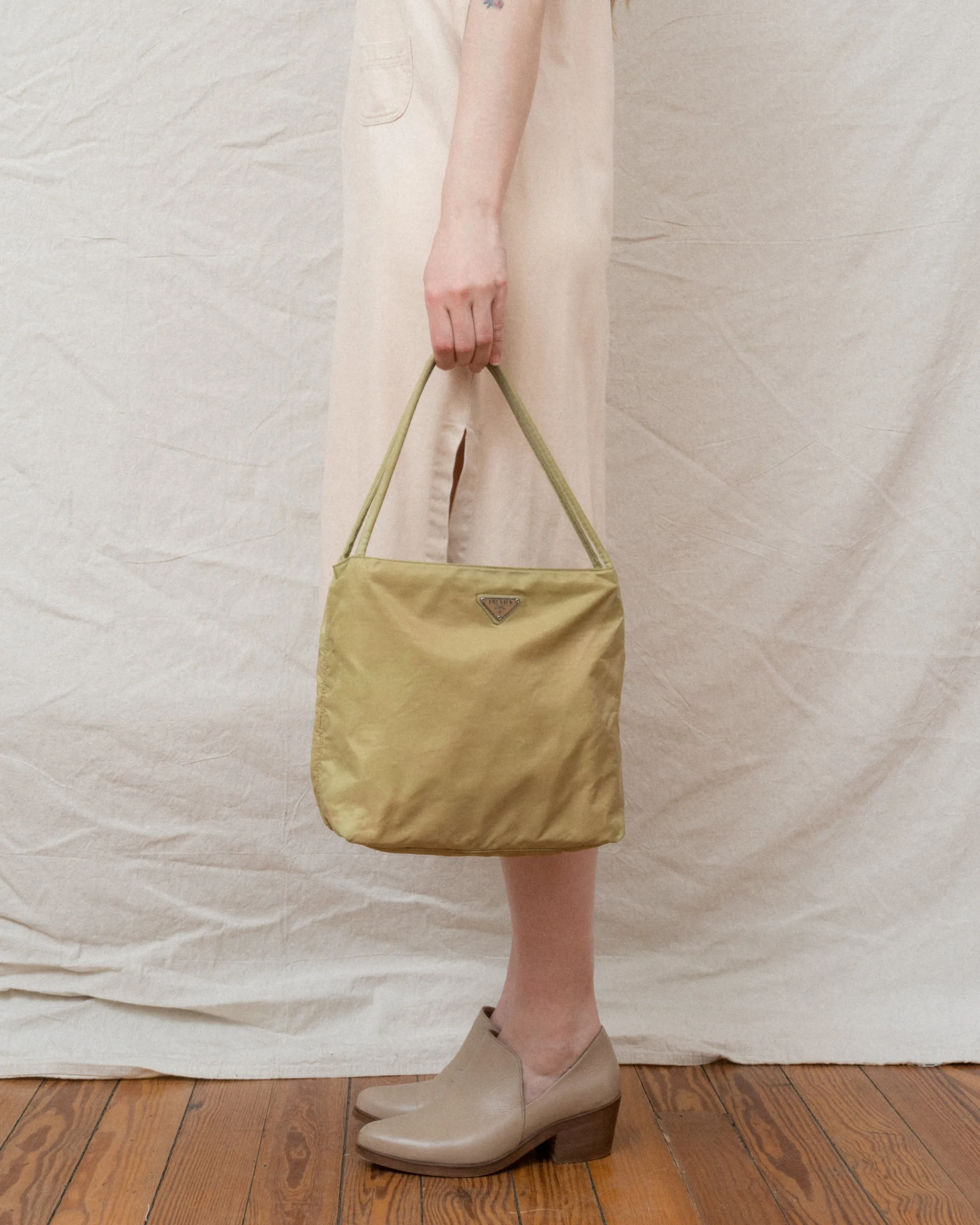 Vintage PRADA Pistachio Tessuto Bag