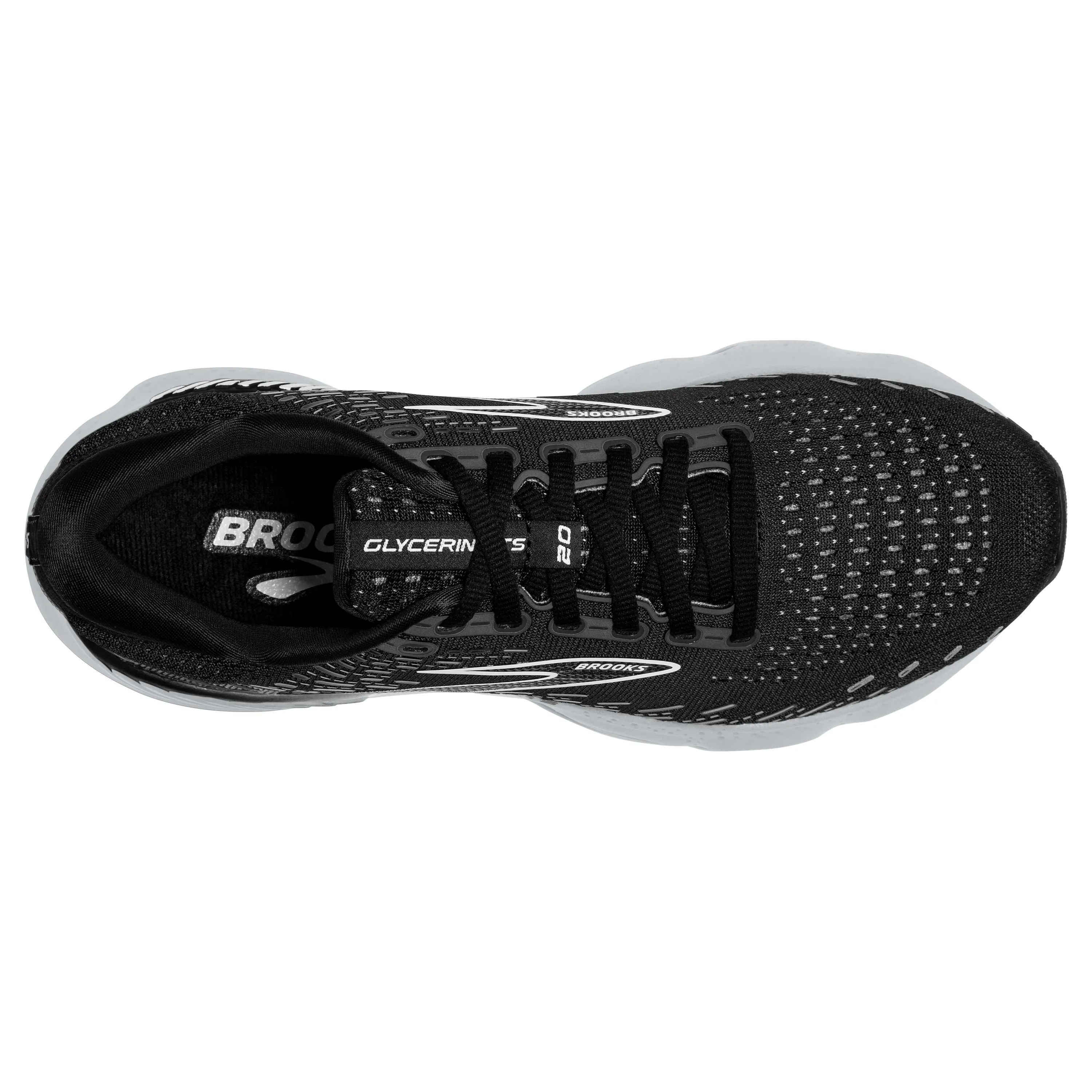 W Brooks Glycerin GTS 20 Black/White/Alloy