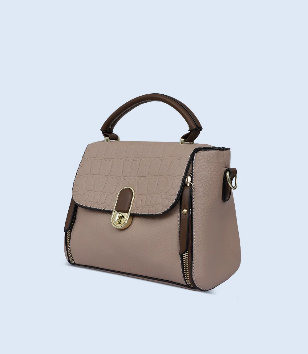 WB2753-Beige-Women Boxy Bag