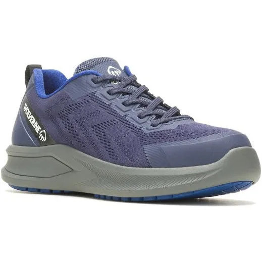 Wolverine Men's Bolt Durashocks Knit Carbonmax Work Shoe -Navy- W231003