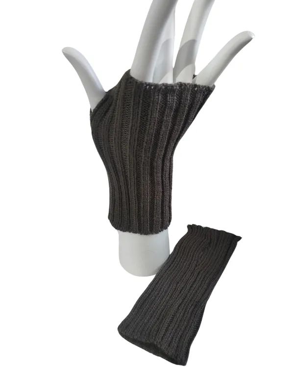 Wool fingerless gloves